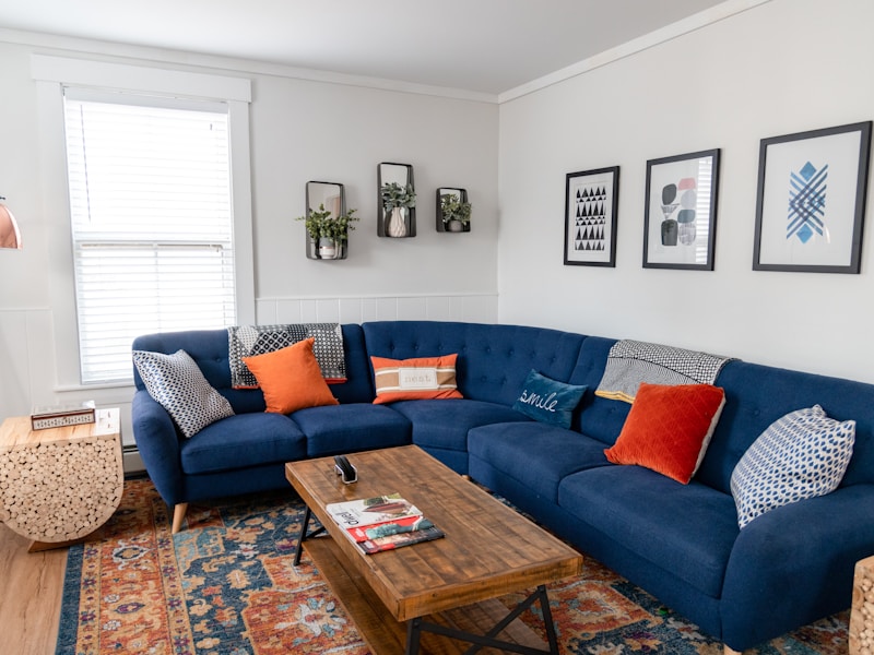 Denim Couch Slipcover - Carpet Denim